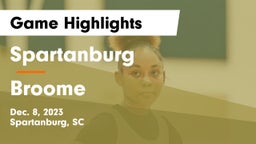 Spartanburg  vs Broome  Game Highlights - Dec. 8, 2023