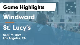 Windward  vs St. Lucy’s Game Highlights - Sept. 9, 2022