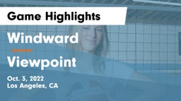 Windward  vs Viewpoint  Game Highlights - Oct. 3, 2022