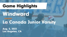 Windward  vs La Canada Junior Varsity Game Highlights - Aug. 5, 2023