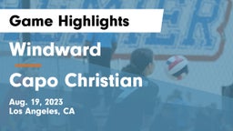 Windward  vs Capo Christian Game Highlights - Aug. 19, 2023