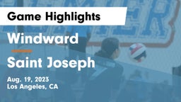 Windward  vs Saint Joseph  Game Highlights - Aug. 19, 2023