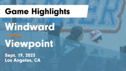 Windward  vs Viewpoint  Game Highlights - Sept. 19, 2023