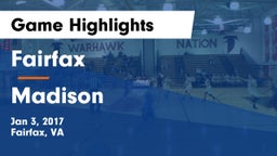 Fairfax  vs Madison  Game Highlights - Jan 3, 2017