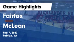 Fairfax  vs McLean  Game Highlights - Feb 7, 2017