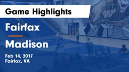 Fairfax  vs Madison  Game Highlights - Feb 14, 2017