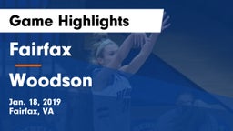 Fairfax  vs Woodson  Game Highlights - Jan. 18, 2019