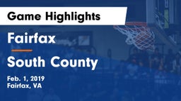 Fairfax  vs South County  Game Highlights - Feb. 1, 2019