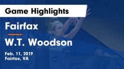 Fairfax  vs W.T. Woodson Game Highlights - Feb. 11, 2019