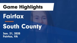 Fairfax  vs South County  Game Highlights - Jan. 21, 2020