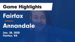 Fairfax  vs Annandale  Game Highlights - Jan. 28, 2020