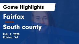 Fairfax  vs South county  Game Highlights - Feb. 7, 2020