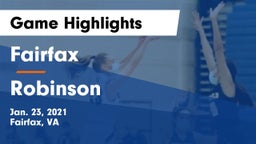 Fairfax  vs Robinson  Game Highlights - Jan. 23, 2021