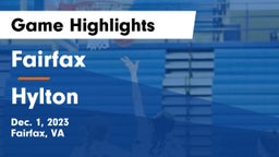 Fairfax  vs Hylton  Game Highlights - Dec. 1, 2023