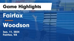 Fairfax  vs Woodson  Game Highlights - Jan. 11, 2024