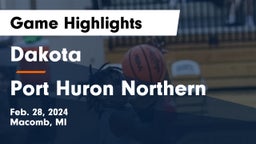 Dakota  vs Port Huron Northern  Game Highlights - Feb. 28, 2024