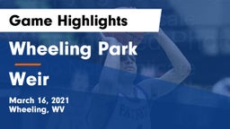 Wheeling Park vs Weir  Game Highlights - March 16, 2021