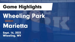 Wheeling Park  vs Marietta  Game Highlights - Sept. 16, 2023