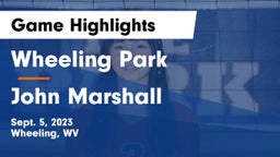 Wheeling Park  vs John Marshall  Game Highlights - Sept. 5, 2023