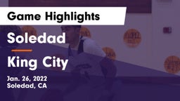 Soledad  vs King City  Game Highlights - Jan. 26, 2022
