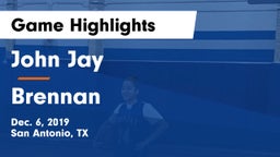 John Jay  vs Brennan  Game Highlights - Dec. 6, 2019