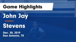 John Jay  vs Stevens  Game Highlights - Dec. 20, 2019