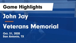 John Jay  vs Veterans Memorial Game Highlights - Oct. 31, 2020