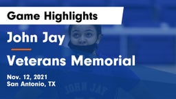 John Jay  vs Veterans Memorial  Game Highlights - Nov. 12, 2021