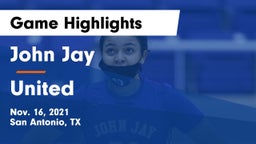 John Jay  vs United  Game Highlights - Nov. 16, 2021