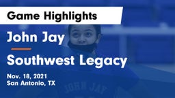 John Jay  vs Southwest Legacy  Game Highlights - Nov. 18, 2021