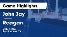 John Jay  vs Reagan  Game Highlights - Dec. 1, 2023