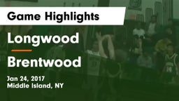 Longwood  vs Brentwood  Game Highlights - Jan 24, 2017