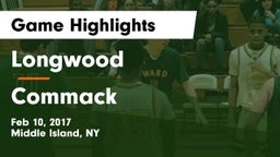 Longwood  vs Commack  Game Highlights - Feb 10, 2017