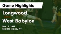 Longwood  vs West Babylon  Game Highlights - Dec. 5, 2017