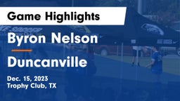 Byron Nelson  vs Duncanville  Game Highlights - Dec. 15, 2023