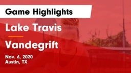 Lake Travis  vs Vandegrift  Game Highlights - Nov. 6, 2020