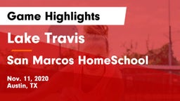 Lake Travis  vs San Marcos HomeSchool Game Highlights - Nov. 11, 2020
