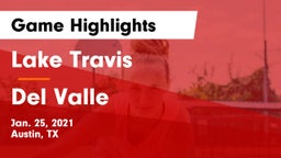 Lake Travis  vs Del Valle  Game Highlights - Jan. 25, 2021