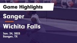 Sanger  vs Wichita Falls  Game Highlights - Jan. 24, 2023