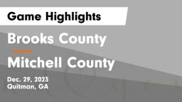 Brooks County  vs Mitchell County  Game Highlights - Dec. 29, 2023
