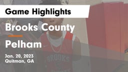 Brooks County  vs Pelham  Game Highlights - Jan. 20, 2023