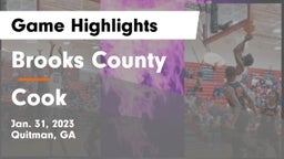 Brooks County  vs Cook  Game Highlights - Jan. 31, 2023