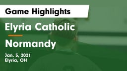 Elyria Catholic  vs Normandy Game Highlights - Jan. 5, 2021