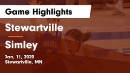 Stewartville  vs Simley  Game Highlights - Jan. 11, 2020