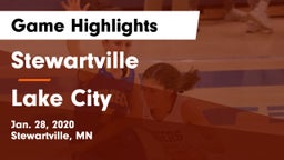 Stewartville  vs Lake City Game Highlights - Jan. 28, 2020
