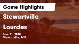 Stewartville  vs Lourdes Game Highlights - Jan. 31, 2020