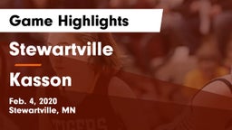 Stewartville  vs Kasson Game Highlights - Feb. 4, 2020