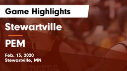 Stewartville  vs PEM Game Highlights - Feb. 13, 2020
