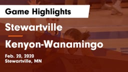 Stewartville  vs Kenyon-Wanamingo  Game Highlights - Feb. 20, 2020