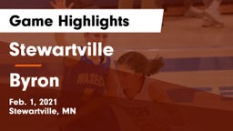 Stewartville  vs Byron  Game Highlights - Feb. 1, 2021